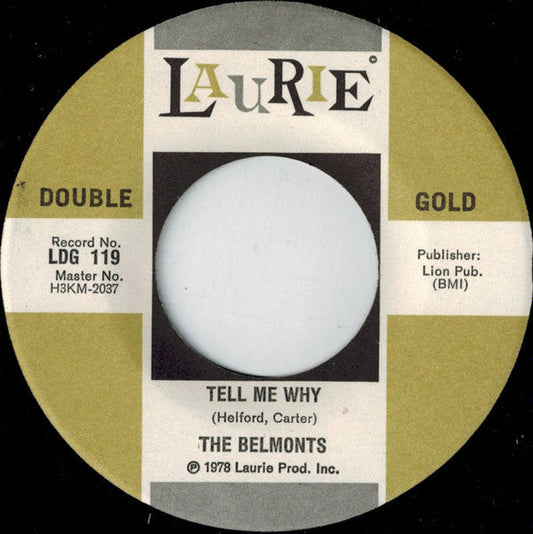 Belmonts - Tell Me Why Vinyl Singles Vinyl Goed / Hoes Generic