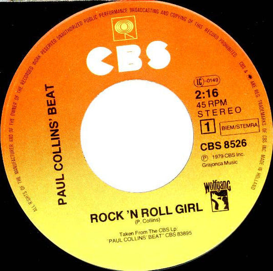 Paul Collins' Beat - Rock 'N Roll Girl 38685 (B)