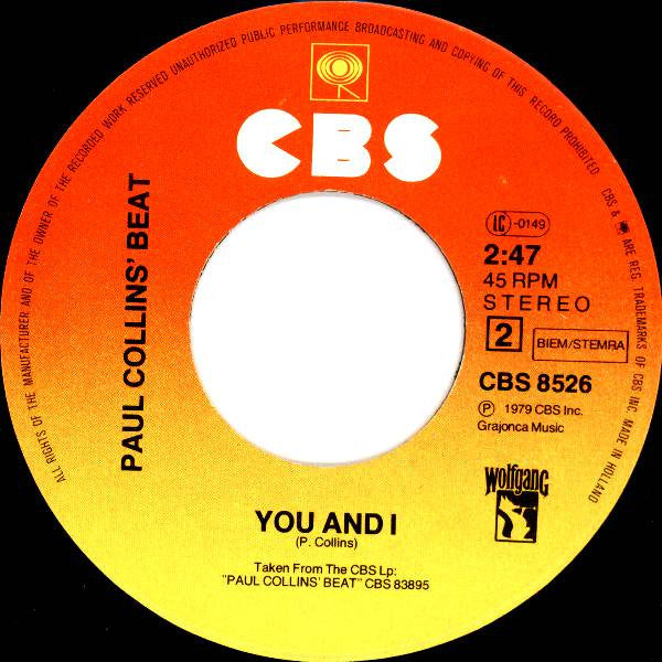 Paul Collins' Beat - Rock 'N Roll Girl 38685 (B)