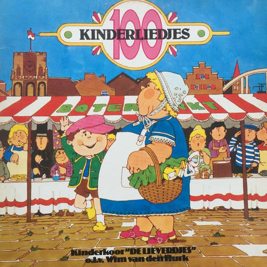 Kinderkoor De Lieverdjes - 100 Kinderliedjes (LP) 46529 Vinyl LP Dubbel JUKEBOXSINGLES.NL   