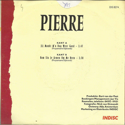 Pierre van Dam - Jij Maak Mijn Dag Weer Goed 01248 Vinyl Singles Vinyl Goed / Hoes Goed