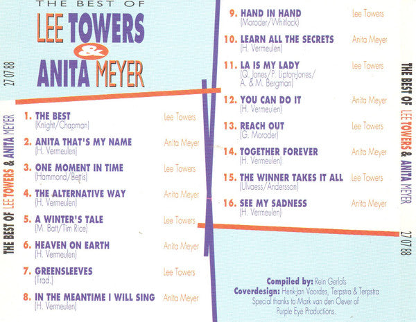 Lee Towers & Anita Meyer - The Best Of Lee Towers & Anita Meyer (CD) 71105 Compact Disc Goede Staat