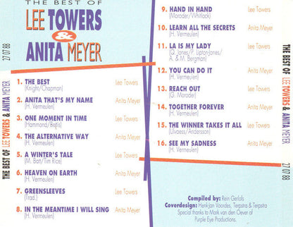 Lee Towers & Anita Meyer - The Best Of Lee Towers & Anita Meyer (CD) 71105 Compact Disc Goede Staat