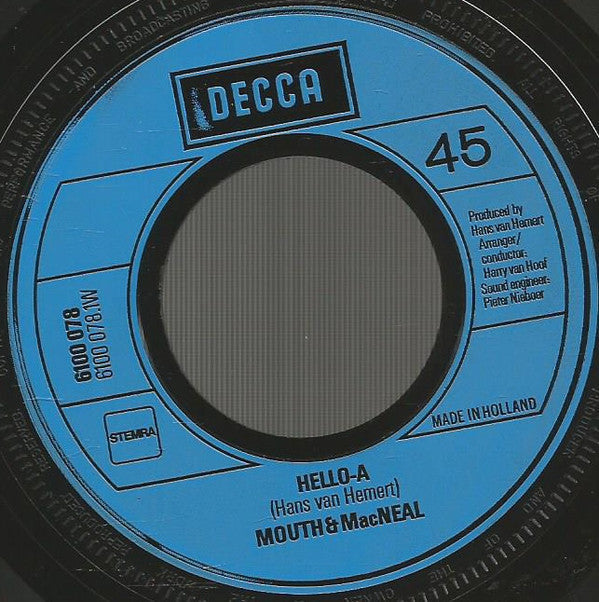Mouth & MacNeal - Hello-A 03524 Vinyl Singles Vinyl Goed / Hoes Generic