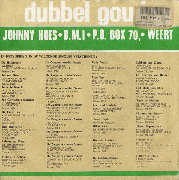 Johnny &amp; Mary - Dort bei der Mühle 38186