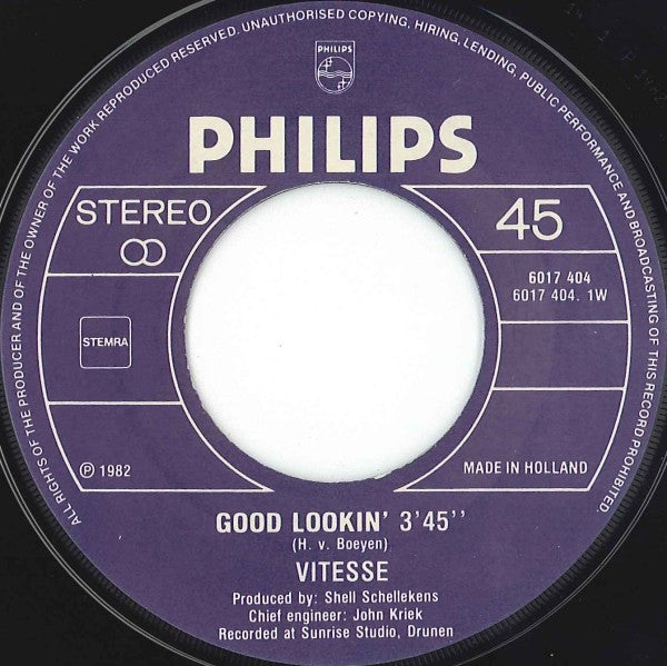 Vitesse - Good Lookin' 41543 Vinyl Singles Vinyl Goed / Hoes Generic