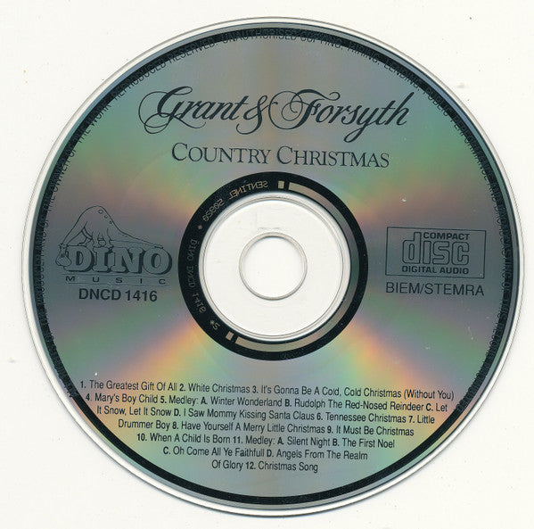 Grant & Forsyth - Country Christmas (CD) 70622 Compact Disc Goede Staat
