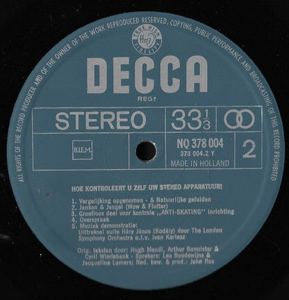 No Artist - Hoe Controleert U Zelf Uw Stereo-Apparatuur (LP) 49303 Vinyl LP Vinyl Goed / Hoes Goed