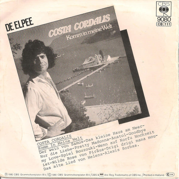 Costa Cordalis - Das Alte Lied Von Helena 32152 Vinyl Singles Vinyl Zeer Goed / Hoesje Goed "VINYLSINGLES.NL"
