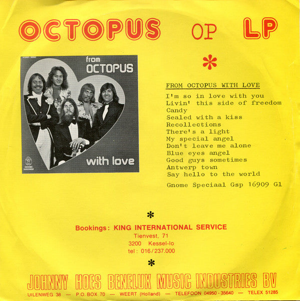 Octopus - Sarah 40621 Vinyl Singles Vinyl Goed / Hoes Sticker