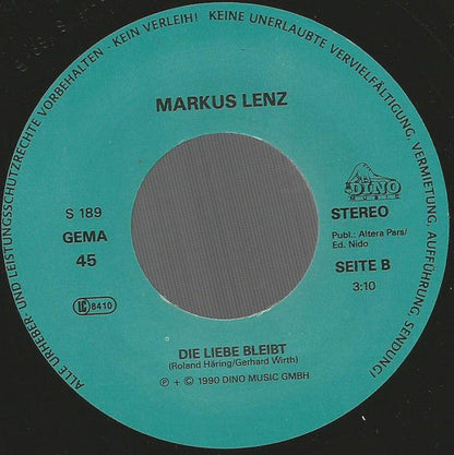 Markus Lenz - Ich Möcht Mit Dir Auf Wolken Geh'n 23537