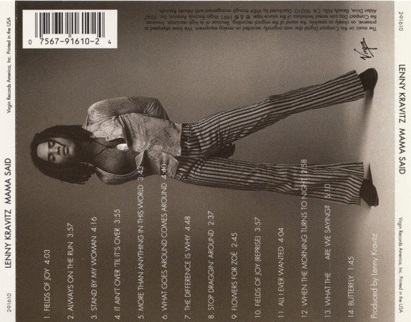Lenny Kravitz - Mama Said (CD) 70630 Compact Disc Goede Staat