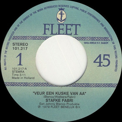 Stafke Fabri - Veur Een Kuske Van Aa 04700 Vinyl Singles Vinyl Goed / Hoes Redelijk