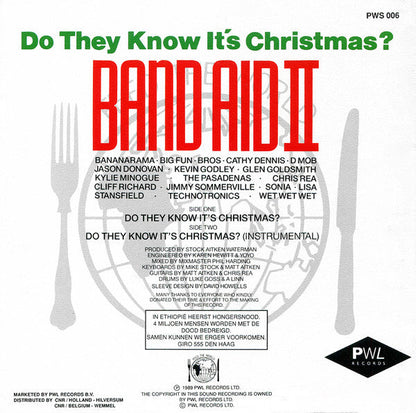 Band Aid II - Do They Know It's Christmas? Vinyl Singles Vinyl Zeer Goed / Hoesje Goed "VINYLSINGLES.NL"