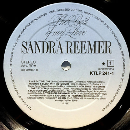 Sandra Reemer - The Best Of My Love (LP) 49271 Vinyl LP JUKEBOXSINGLES.NL   