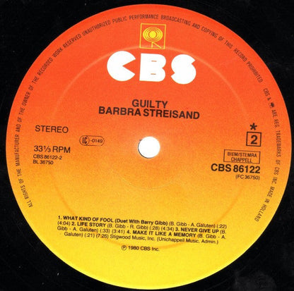 Barbra Streisand - Guilty (LP) 49984 Vinyl LP JUKEBOXSINGLES.NL   