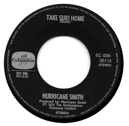 Hurricane Smith - Who Was It? 18996 Vinyl Singles Vinyl Zeer Goed / Hoesje Goed "VINYLSINGLES.NL"