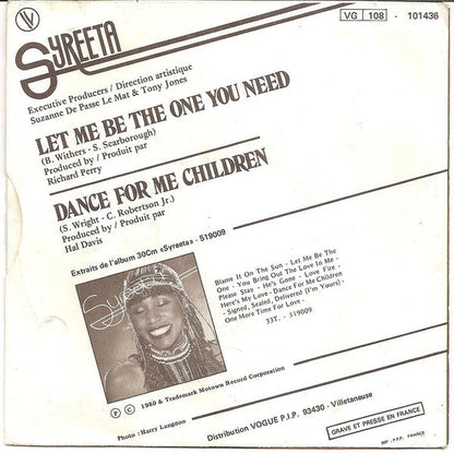 Syreeta - Lass mich diejenige sein, die du brauchst 21268