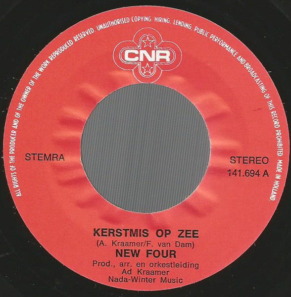 New Four - Kerstmis Op Zee 33519 Vinyl Singles Vinyl Goed / Hoes Goed