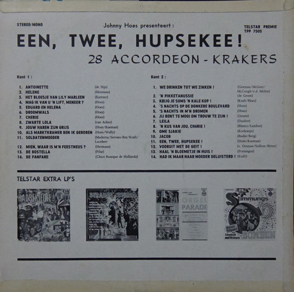Various - Een, Twee, Hupsekee! - 28 Accordeonkrakers (LP) 52208 Vinyl LP Vinyl Goed / Hoes Goed