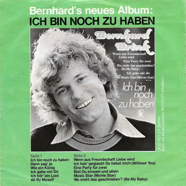 Bernhard Brink - Liebe Auf Zeit 40975 Vinyl Singles Vinyl Goed / Hoes Goed
