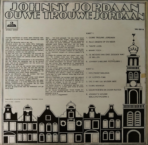 Johnny Jordaan - Ouwe Trouwe Jordaan (LP) 52216 Vinyl LP Vinyl Goed / Hoes Goed