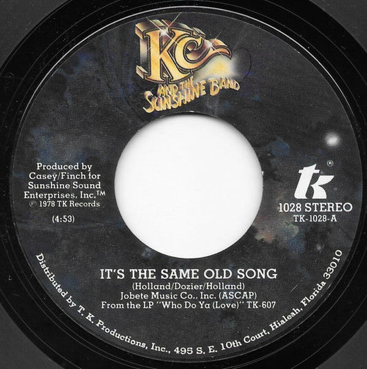 KC & The Sunshine Band - It's The Same Old Song 41844 Vinyl Singles Vinyl Goed / Hoes Generic