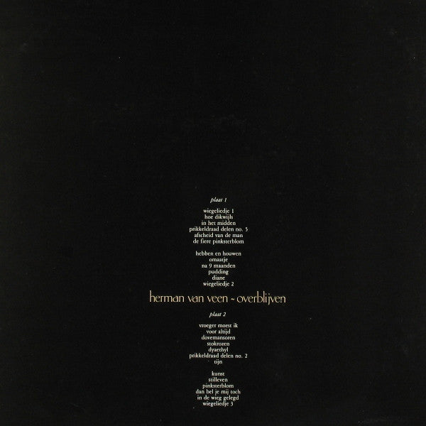 Herman van Veen - Overblijven (LP) Vinyl LP Dubbel Vinyl Zeer Goed / Hoesje Goed "VINYLSINGLES.NL"