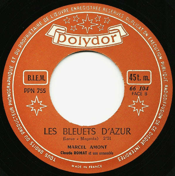 Marcel Amont - Bleu, Blanc, Blond 40910 Vinyl Singles Vinyl Goed / Hoes Generic