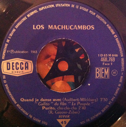 Los Machucambos - Quand Je Danse Avec 41832 Vinyl Singles EP Vinyl Goed / Hoes Generic