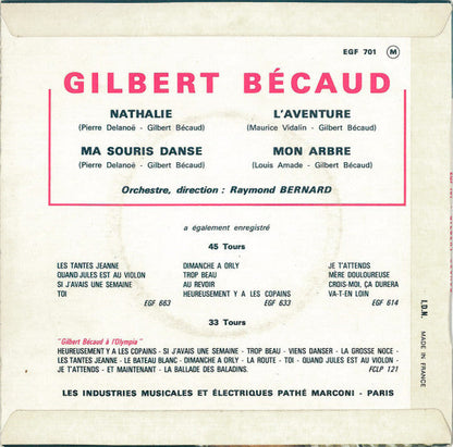 Gilbert Bécaud - L'aventure 42829 Vinyl Singles EP Vinyl Goed / Hoes Goed