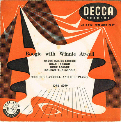 Winifred Atwell - Boogie With Winnie Atwell 42533 Vinyl Singles EP Vinyl Goed / Hoes Goed