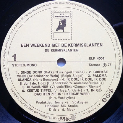 Kermisklanten - Een Weekend Met De Kermisklanten (LP) 40326 Vinyl LP Vinyl Goed / Hoes Goed