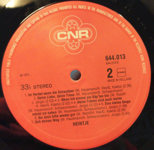 Heintje - 26 Gouden Successen (LP) 42570b Vinyl LP Vinyl Goed / Hoes Redelijk