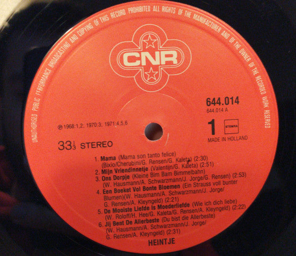 Heintje - 26 Gouden Successen (LP) 42570b Vinyl LP Vinyl Goed / Hoes Redelijk