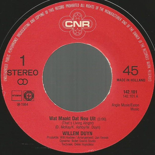 Willem Duyn - Wat Maakt Dat Nou Uit 13770 Vinyl Singles Vinyl Goed / Hoes Generic