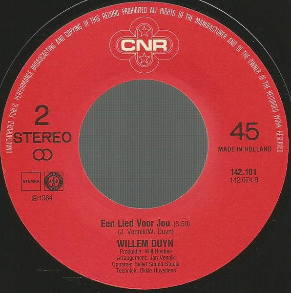 Willem Duyn - Wat Maakt Dat Nou Uit 13770 Vinyl Singles Vinyl Goed / Hoes Generic