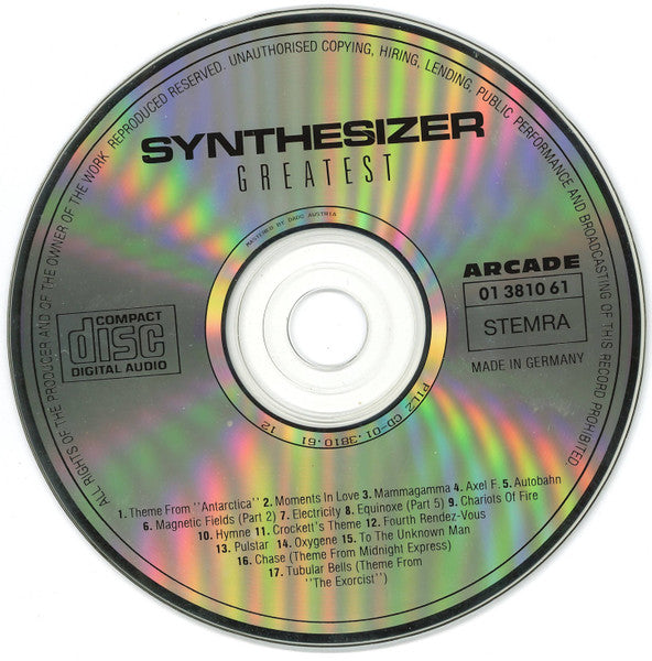 Ed Starink - Synthesizer Greatest (CD) 70485 Compact Disc Goede Staat