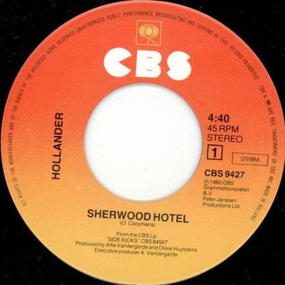 Hollander - Sherwood Hotel Vinyl Singles Vinyl Zeer Goed / Hoesje Generic "VINYLSINGLES.NL"