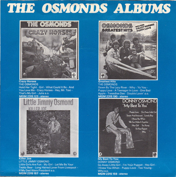 Der kleine Jimmy Osmond - Tweedlee Dee 25012