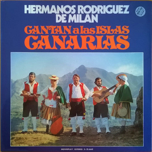 Hermanos Rodriguez Milan - Cantan A Las Islas Canarias (LP) Vinyl LP Vinyl Zeer Goed / Hoesje Goed "VINYLSINGLES.NL"