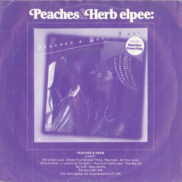 Peaches & Herb - Reunited 41952 Vinyl Singles Vinyl Goed / Hoes Tekst