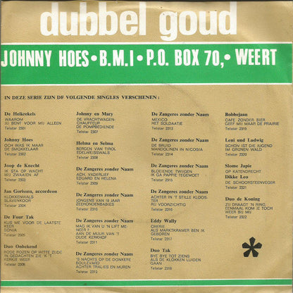 Duo Onbekend - Rode Rozen Op Witte Zijde 41054 Vinyl Singles Vinyl Goed / Hoes Goed