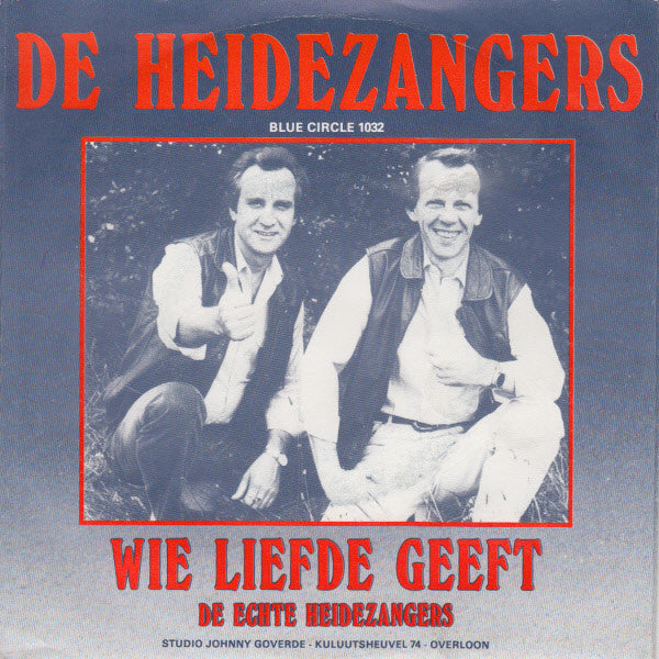 Heidezangers - De Echte Heidezangers Vinyl Singles Vinyl Zeer Goed / Hoesje Goed "VINYLSINGLES.NL"