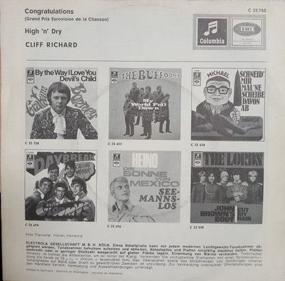 Cliff Richard - Congratulations 42229 Vinyl Singles Vinyl Goed / Hoes Goed