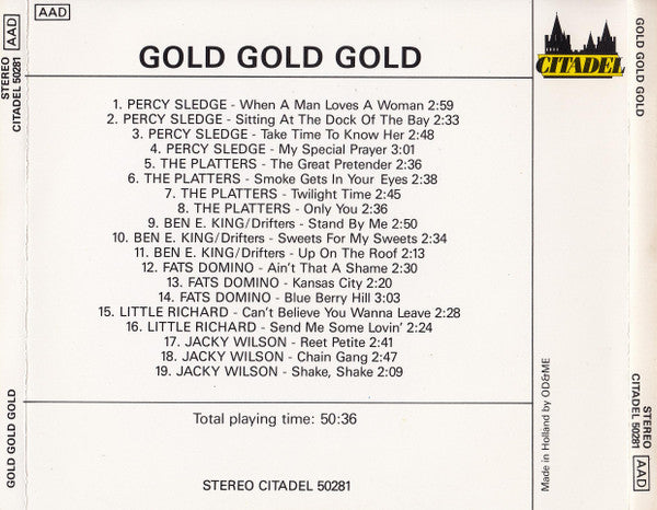 Various - Gold Gold Gold (CD) 70486 Compact Disc Goede Staat