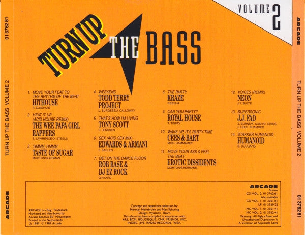 Various - Turn Up The Bass Volume 2 (CD) 70876 Compact Disc Goede Staat