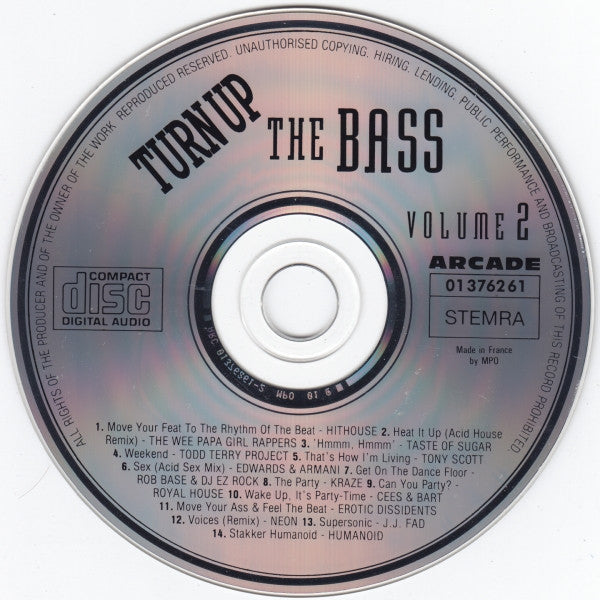 Various - Turn Up The Bass Volume 2 (CD) 70876 Compact Disc Goede Staat
