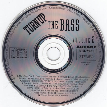 Various - Turn Up The Bass Volume 2 (CD) 70876 Compact Disc Goede Staat