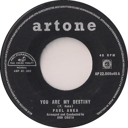 Paul Anka - You Are My Destiny 42621 Vinyl Singles Vinyl Goed / Hoes Generic